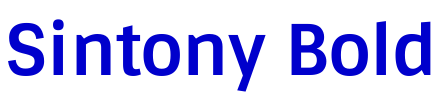 Sintony Bold font